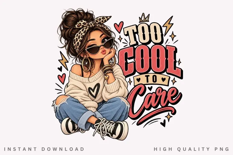 Too Cool to Care Cute Girl Sunglasses Leopard Bow Casual