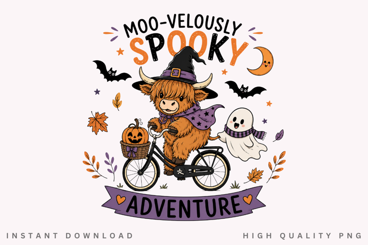 Moovelously Spooky Adventure PNG Sublimation Design