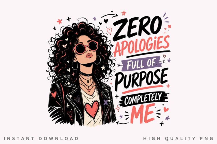 Queen Energy No Permission Needed PNG Sublimation Design