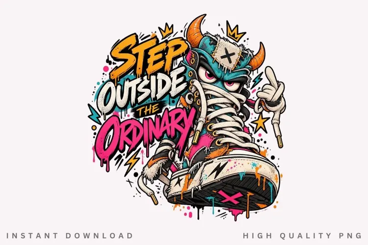 Step Outside the Ordinary Skeleton Monster Street Art