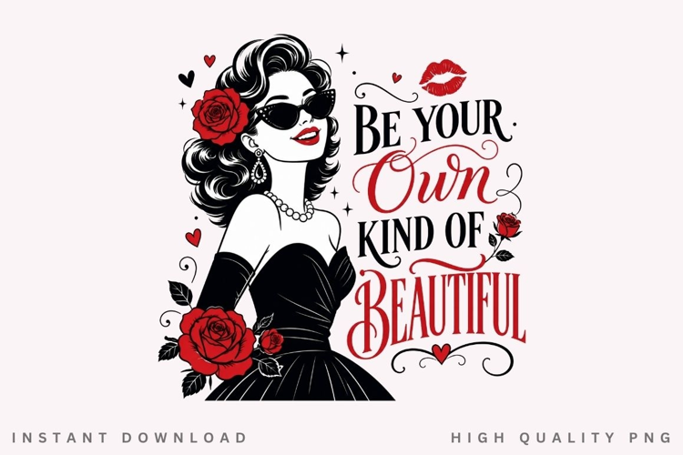 Be Your Own Kind Of Beautiful PNG Sublimation Design