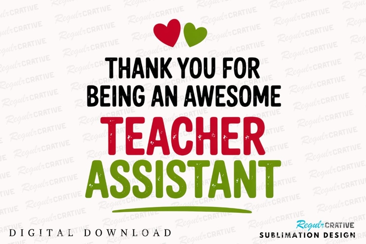 Appreciative Message For An Awesome Teacher Sublimation PNG