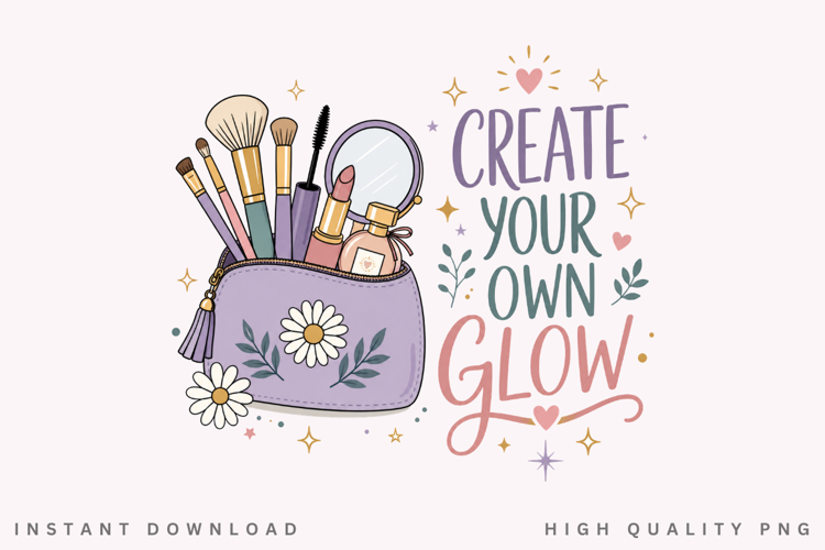 Create Your Own Glow PNG Sublimation Design, Lavender