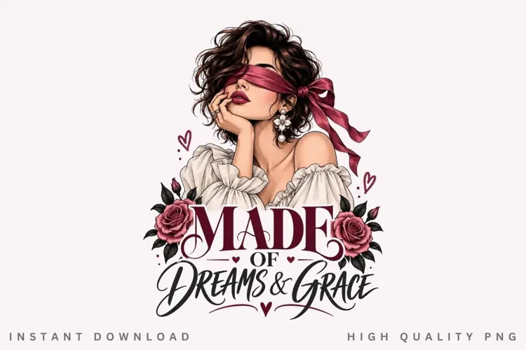 Elegant Woman PNG, Masked Beauty Floral Clipart, Dreams