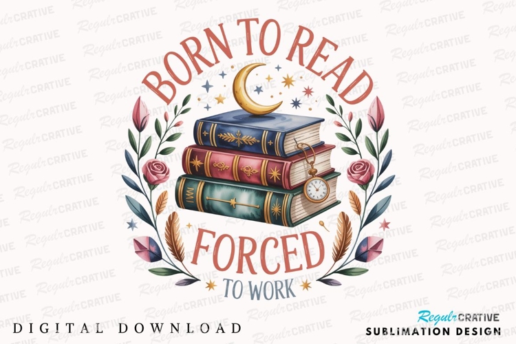Watercolor Books Design For Reading Lovers A Sublimation PNG