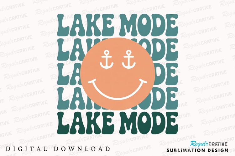 Lake Mode Anchor Eyes Graphic Sublimation PNG