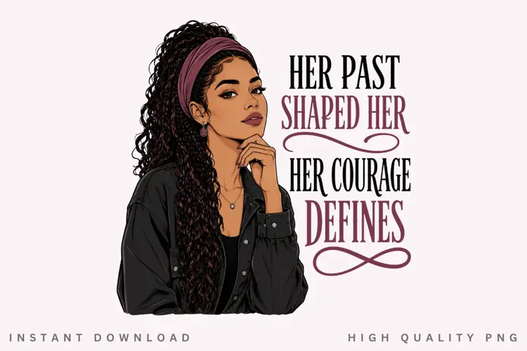 Her Courage Defines Her PNG Sublimation Design