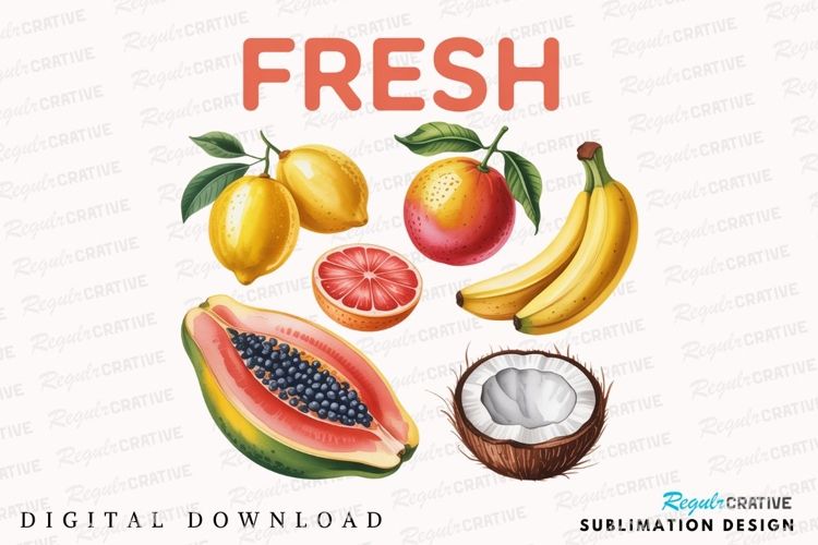 Watercolor Lemon Clipart Image 4