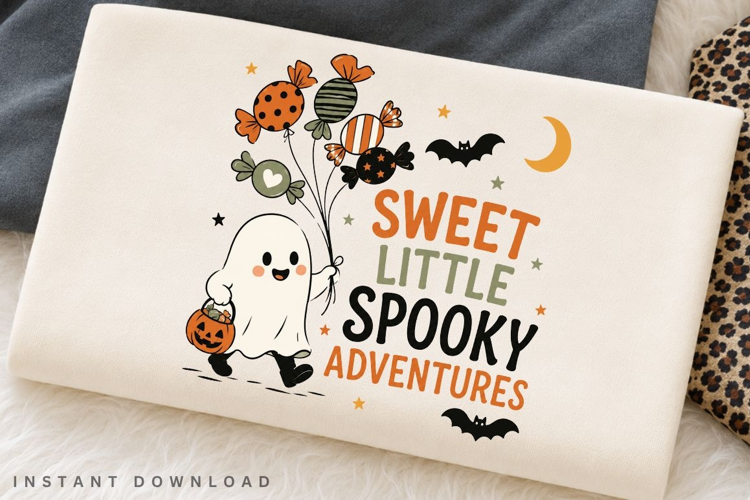 Sweet Little Spooky Adventures PNG Sublimation Design