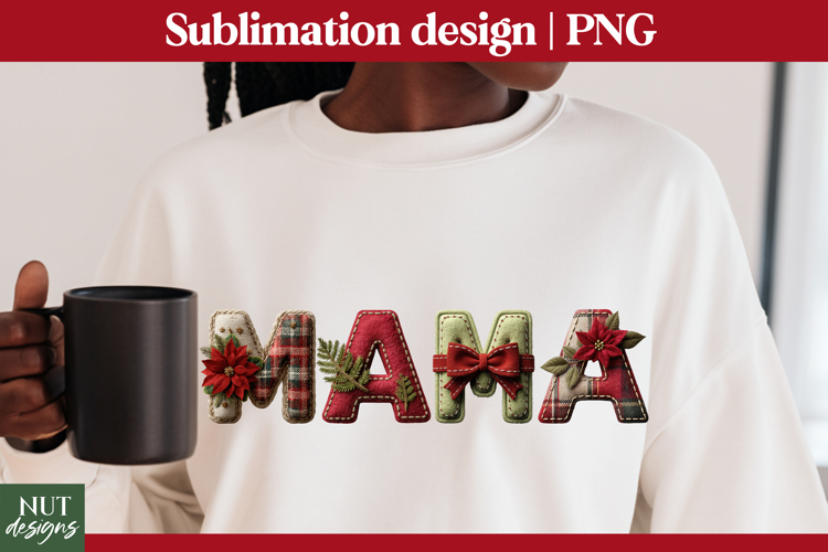 Christmas Mama Sublimation PNG Christmas t shirt mug tumbler