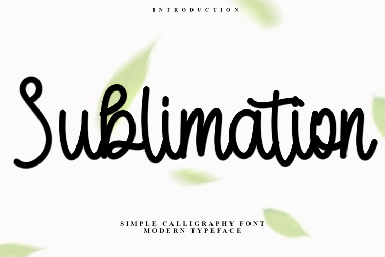Sublimation