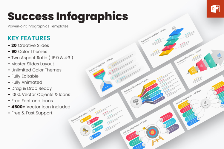 Success Infographics PowerPoint Presentation Templates