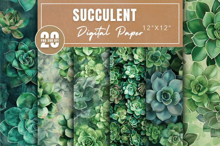 Watercolor Succulent Clipart Image 24