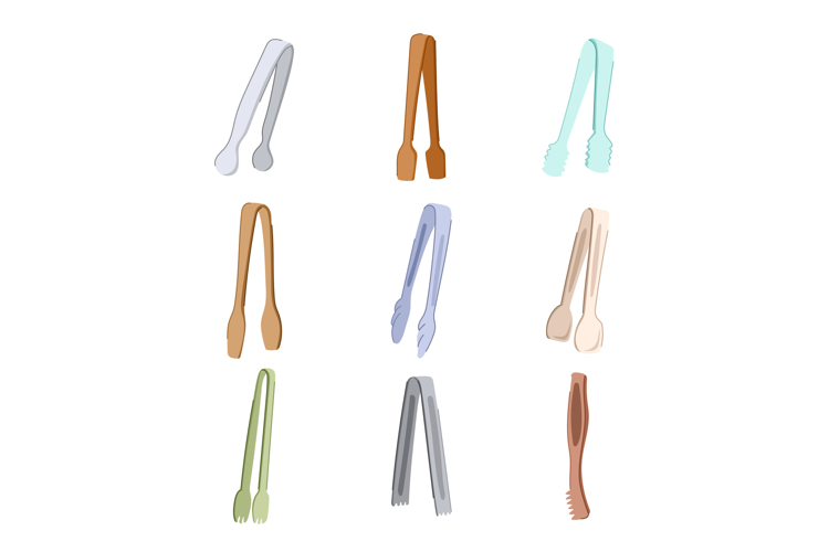 sugar cube tongs set cartoon