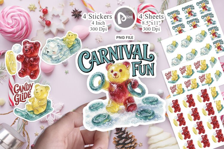 Winter Candy Carnival Sticker example image 1