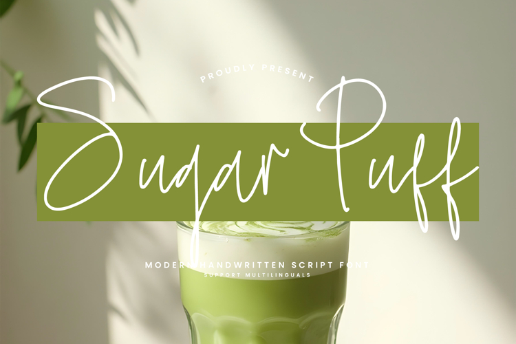Sugar Puff - Modern Handwritten Script Font