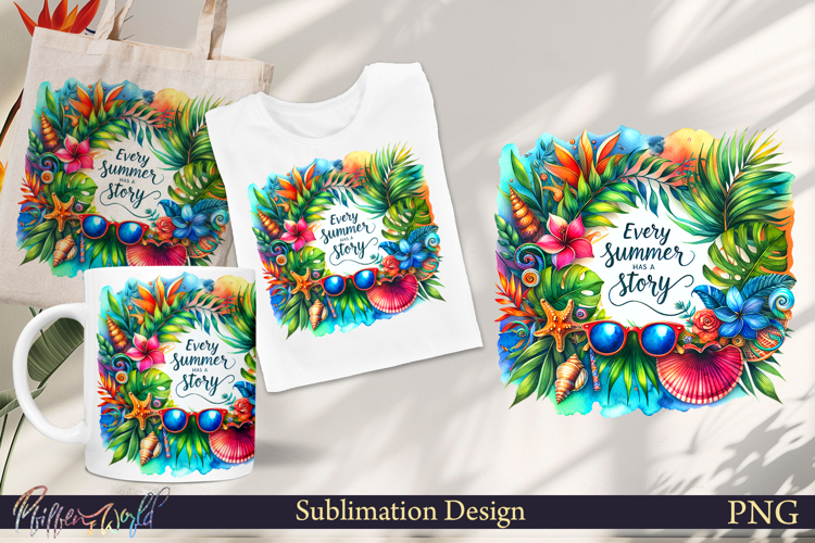 Funny Quote Sublimation | Hello Summer | Every summer