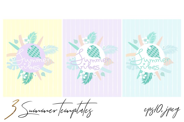 Summer Vibes Templates Vector example image 1