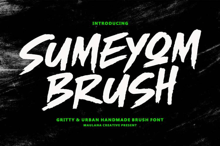 Sumeyom Gritty Urban Handmade Brush Font