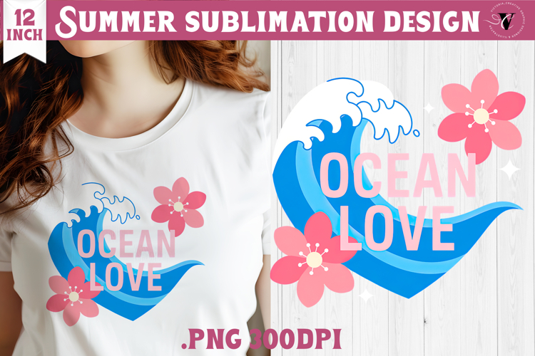 Summer sea Sublimation | Ocean love, beach quote