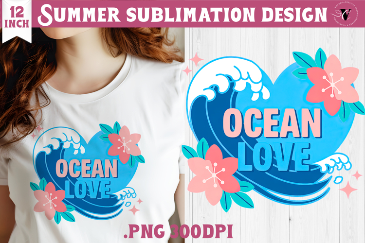 Summer sea Sublimation | Ocean love, beach quote