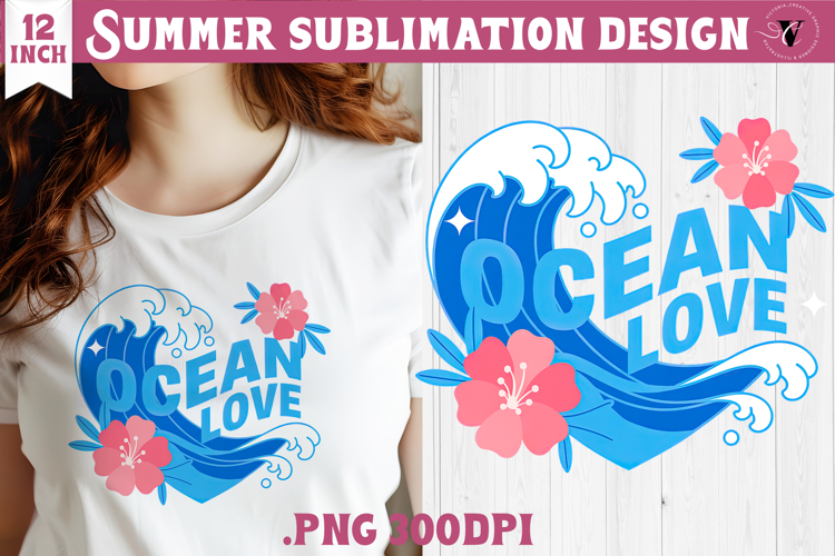 Summer sea Sublimation | Ocean love, beach quote