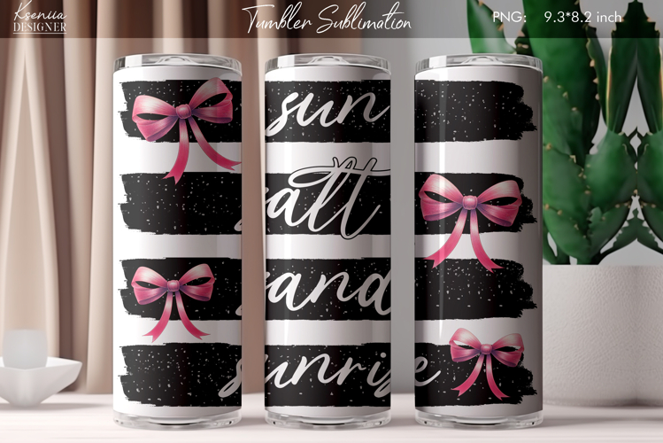 Summer Vibes|Positive Quotes |Seashell Tumbler Sublimation