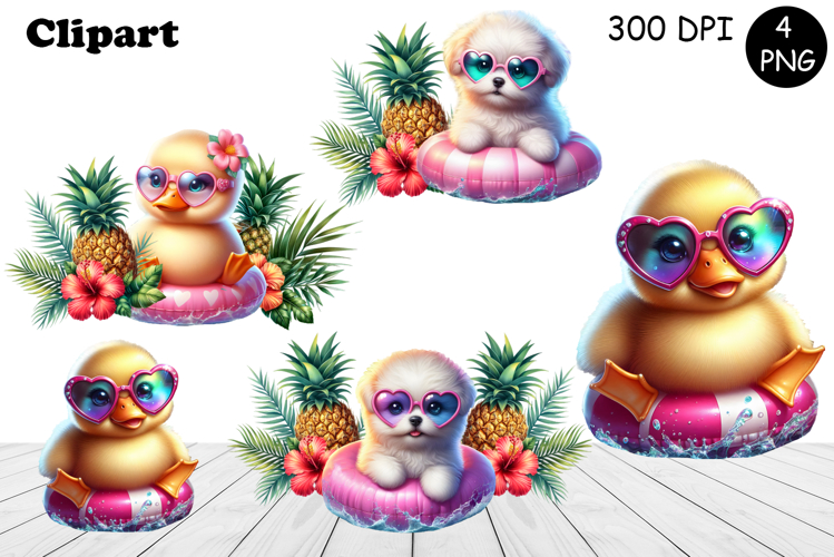 Cute Sarcastic duckling , sublimation clipart
