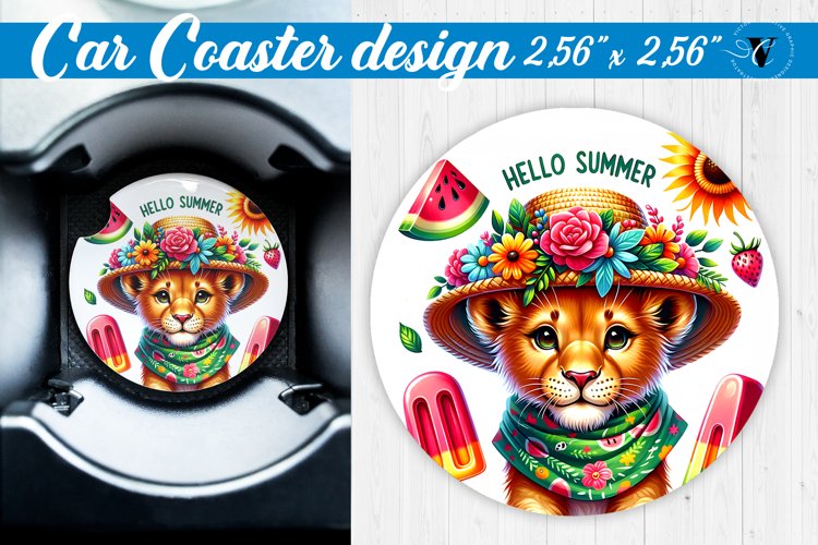 Car Coaster | Summer | Animals coaster example image 1