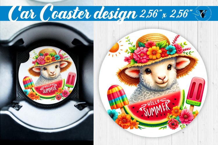 Car Coaster | Summer | Animals coaster example image 1