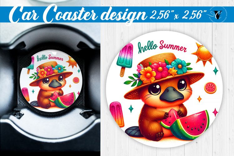 Car Coaster | Summer | Animals coaster example image 1