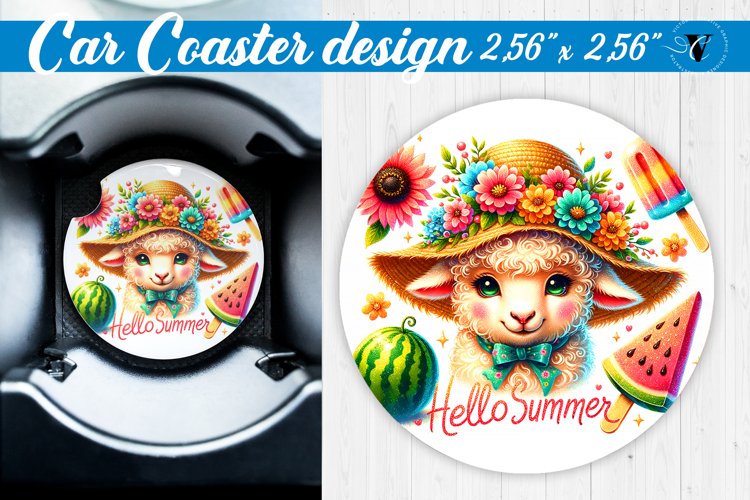 Car Coaster | Summer | Animals coaster example image 1