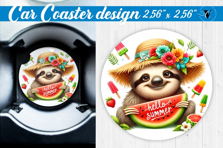 Car Coaster | Summer | Animals coaster example image 1
