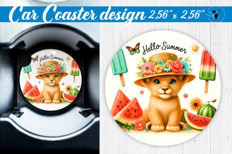 Car Coaster | Summer | Animals coaster example image 1