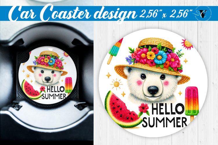 Car Coaster | Summer | Animals coaster example image 1