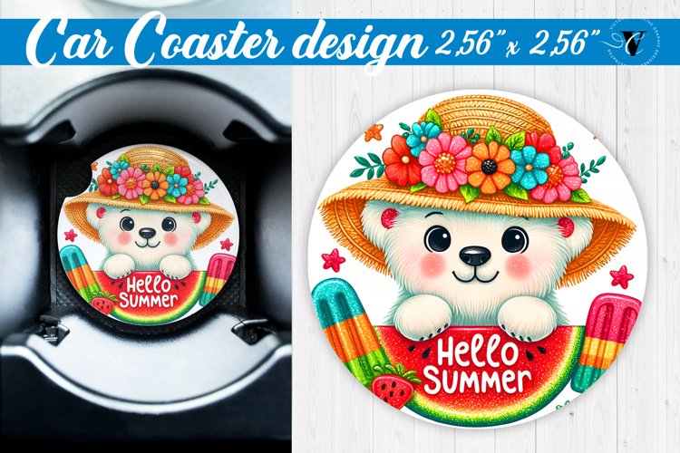 Car Coaster | Summer | Animals coaster example image 1
