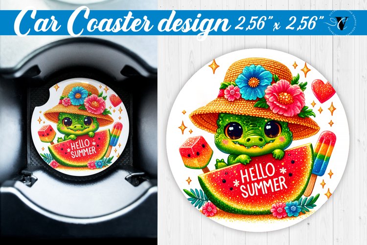 Car Coaster | Summer | Animals coaster example image 1