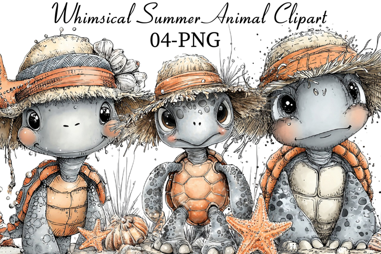 Summer Animals Clipart example image 1