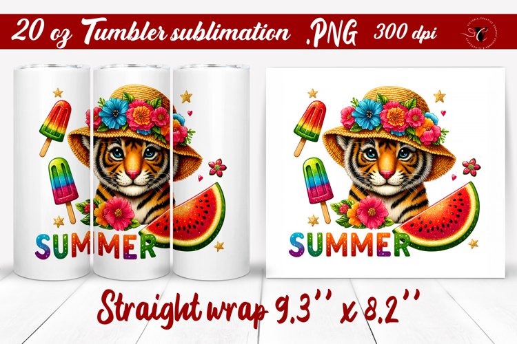 Summer Animals tumbler | Animals with glitter