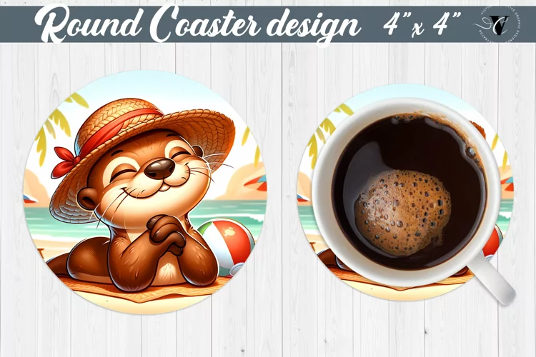 Round Coaster | Summer animals | Beach