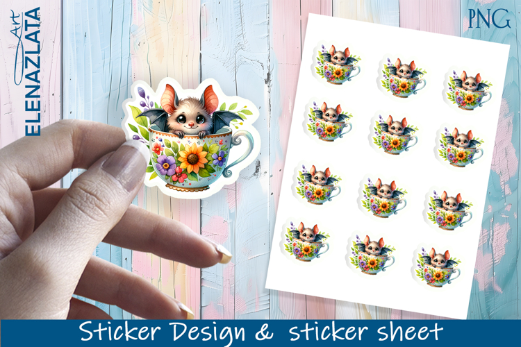 Stickers with cute animals. Children's stickers.