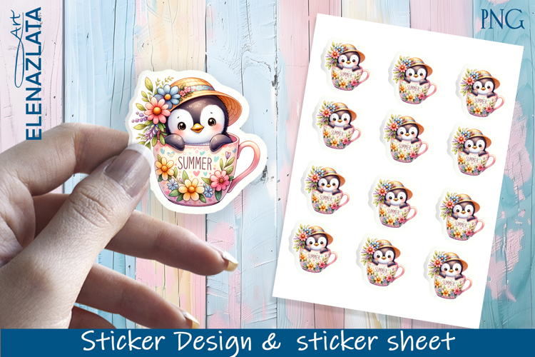 Stickers with cute animals. Children's stickers.