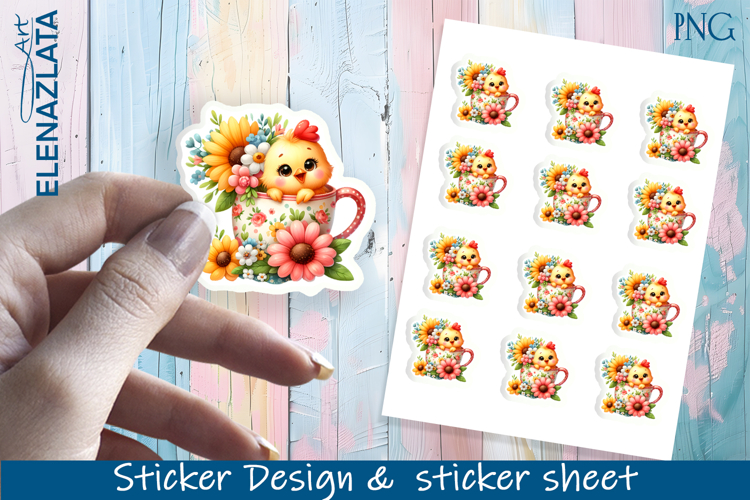 Stickers with cute animals. Children's stickers.