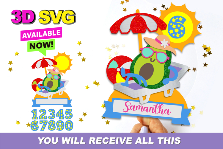 Cute avocado clipart Image 5