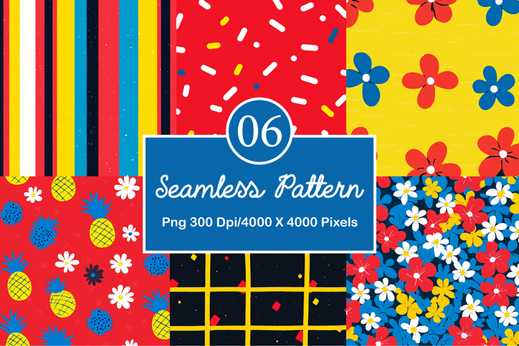 Summer Backgrounds Pineapple Pattern example image 1