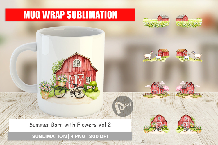 Mug Wrap Summer Barn