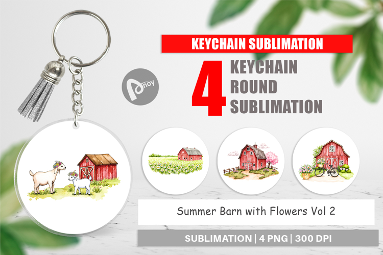 Keychain Summer Barn