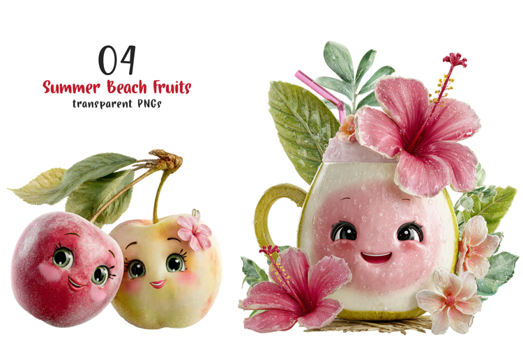 Summer Beach Fruits Png example image 1