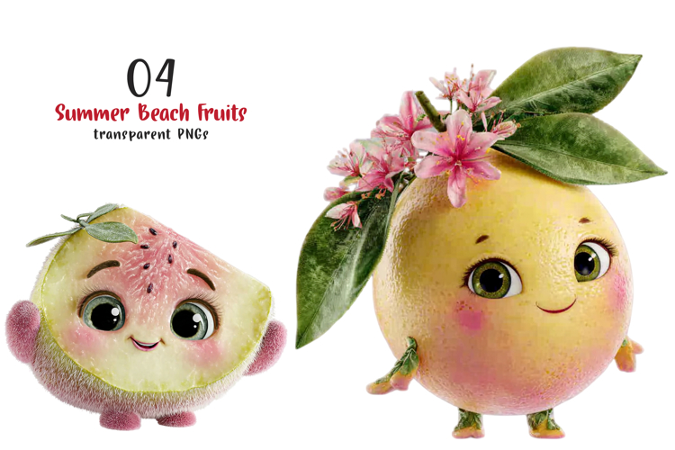 Summer Beach Fruits Png example image 1