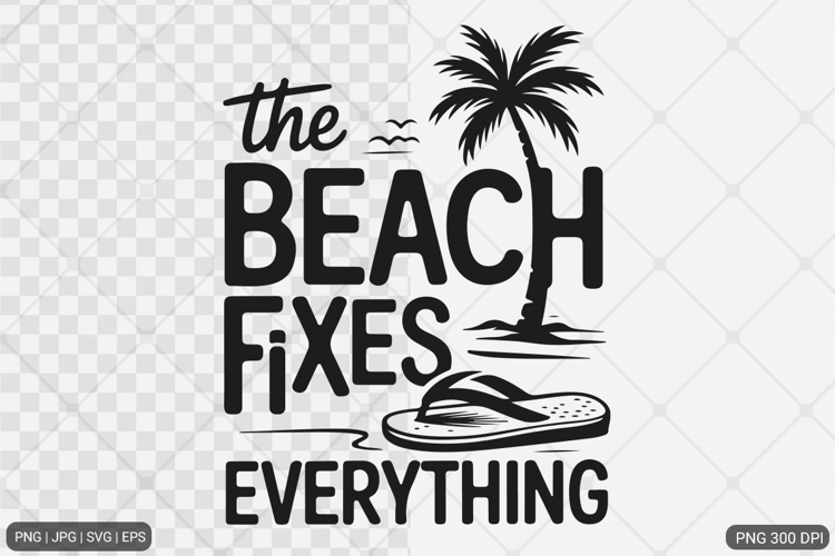 Summer Beach Sublimation Design